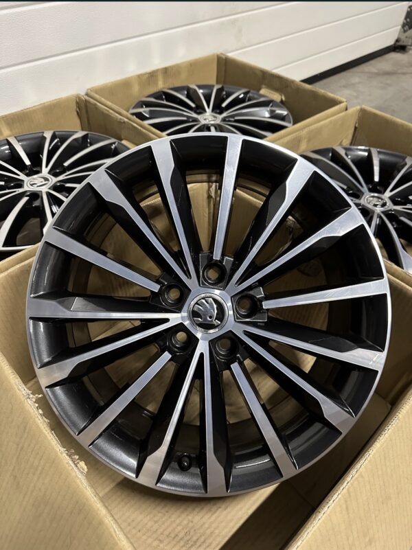 Jante 18” ORIGINALE Skoda Kodiaq – Model Trinity, echipare L&K