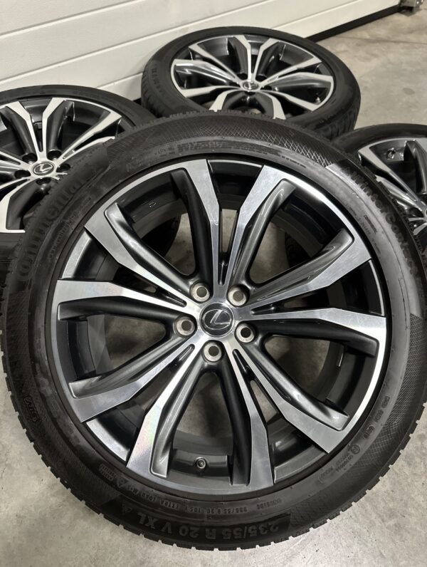 Jante 20” ORIGINALE Lexus RX 450 + anvelope iarnă Continental 235/55 R20 + senzori TPMS